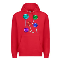 Red lollipops Premium Hoodie - AdoDesignShop