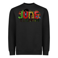 Black JUNE TEENTH Heavyweight Sweatshirt - Zillion Design Studio