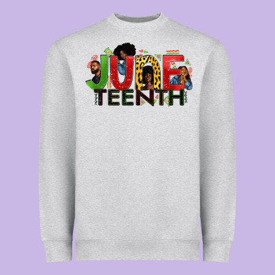 June Teenth Heavyweight Sweatshirt Designed By Zillion Design Studio
