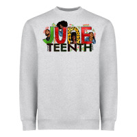 Heather Grey JUNE TEENTH Heavyweight Sweatshirt - Zillion Design Studio
