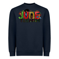 Navy JUNE TEENTH Heavyweight Sweatshirt - Zillion Design Studio