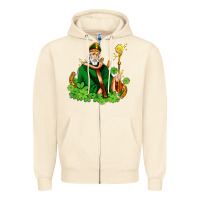 Sandshell st patricks and horseshoes with shamrocks Zipper Hoodie - AdoDesignShop
