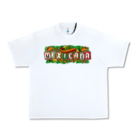 White Mexicana Urban Heavy Tee - texasbilliewilder