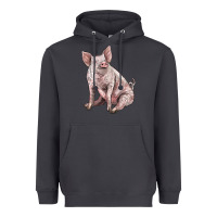 Smoke american yorkshire pig Heavyweight Hoodie - LillyAllenDesigns
