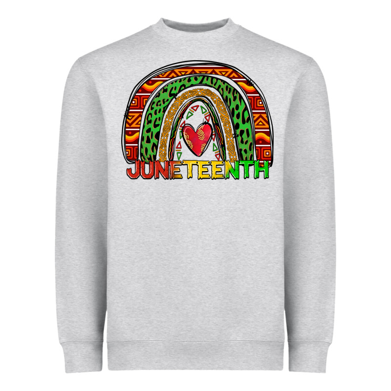 Juneteenth Rainbow Heavyweight Sweatshirt by Zillion Design Studio | Teevron