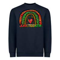 Navy juneteenth rainbow Heavyweight Sweatshirt - Zillion Design Studio