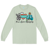 Matcha peace love nursing Long Sleeve Tee - CowhideDigitalArt