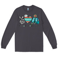 Smoke peace love nursing Long Sleeve Tee - CowhideDigitalArt