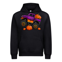 Black halloween jack o lantern monster truck Urban Hoodie - Jasminsmagicworld