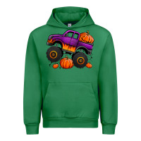 Emerald halloween jack o lantern monster truck Urban Hoodie - Jasminsmagicworld