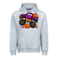Heather Grey halloween jack o lantern monster truck Urban Hoodie - Jasminsmagicworld