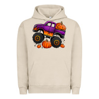 Halloween Jack O Lantern Monster Truck Urban Hoodie | Teevron