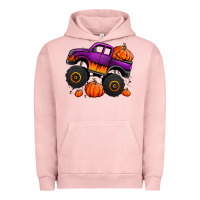 Pigment Salmon halloween jack o lantern monster truck Urban Hoodie - Jasminsmagicworld
