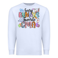 White every bunnys favorite cma Premium Sweatshirt - MaliasSmallBusiness