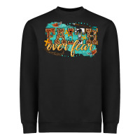 Black faith over fear Heavyweight Sweatshirt - texasbilliewilder