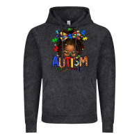 Vintage Black autism mom afro locs messy bun Vintage Hoodie - texasbilliewilder