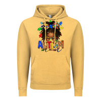 Vintage Mustard autism mom afro locs messy bun Vintage Hoodie - texasbilliewilder
