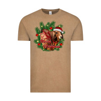 Vintage Coffee merry Christmas brahman bull Vintage Tee - RanaPortraitStore