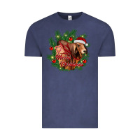 Vintage Denim merry Christmas brahman bull Vintage Tee - RanaPortraitStore