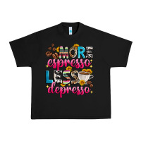 Black more espresso less depresso Urban Heavy Tee - Zillion Design Studio