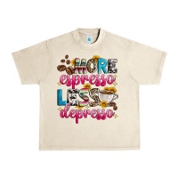 Sandshell more espresso less depresso Urban Heavy Tee - Zillion Design Studio