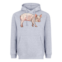 American Yorkshire Pig  Baby Heavyweight Hoodie | Teevron
