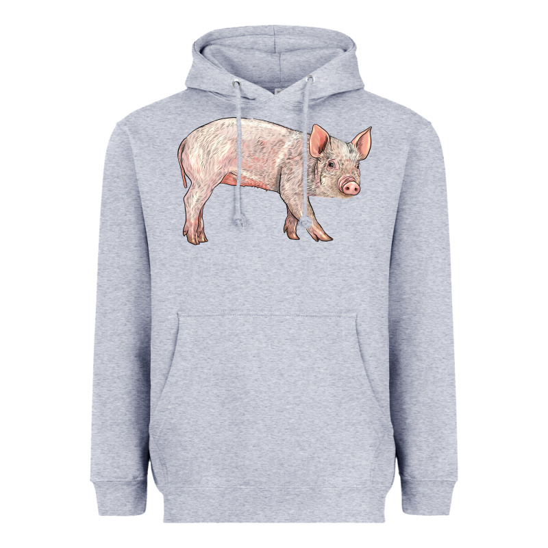 American Yorkshire Pig  Baby Heavyweight Hoodie by LillyAllenDesigns | Teevron