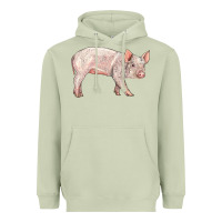Matcha american yorkshire pig  baby Heavyweight Hoodie - LillyAllenDesigns