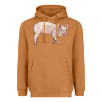 Meerkat american yorkshire pig  baby Heavyweight Hoodie - LillyAllenDesigns