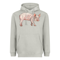 Moon Dust american yorkshire pig  baby Heavyweight Hoodie - LillyAllenDesigns