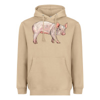 Mushroom american yorkshire pig  baby Heavyweight Hoodie - LillyAllenDesigns