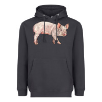 Smoke american yorkshire pig  baby Heavyweight Hoodie - LillyAllenDesigns