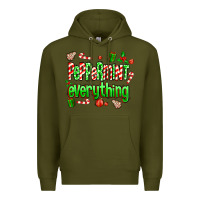 Army Green Peppermint Everything Premium Hoodie - MaliasSmallBusiness