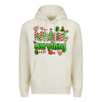 Oatmeal Heather Peppermint Everything Premium Hoodie - MaliasSmallBusiness