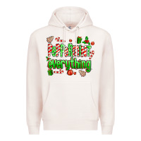 Pale Pink Peppermint Everything Premium Hoodie - MaliasSmallBusiness