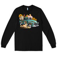 Black western farm truck coop animals farm animals Long Sleeve Tee - FaDigitalArtStudio
