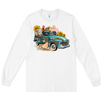 White western farm truck coop animals farm animals Long Sleeve Tee - FaDigitalArtStudio