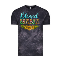 Cloud Black blessed mama Vintage Tee - BarkalooDesign