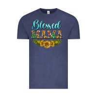 Vintage Denim blessed mama Vintage Tee - BarkalooDesign