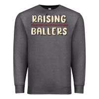 Charcoal Heather raising ballers Premium Sweatshirt - MaliasSmallBusiness