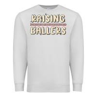 Dove Grey raising ballers Premium Sweatshirt - MaliasSmallBusiness