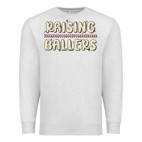 Oatmeal Heather raising ballers Premium Sweatshirt - MaliasSmallBusiness