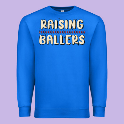 Raising Ballers Premium Sweatshirt Designed By Maliassmallbusiness