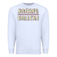 White raising ballers Premium Sweatshirt - MaliasSmallBusiness