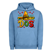 Pigment Pebble Blue dos my second mexican birthday Urban Hoodie - Jasminsmagicworld