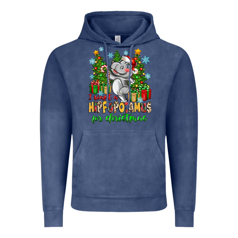 I Want A Hippopotamus For Christmas Vintage Hoodie by Zillion Design Studio | Teevron