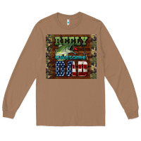 Toasted Coconut reely awesome dad Long Sleeve Tee - HRA Design Shop