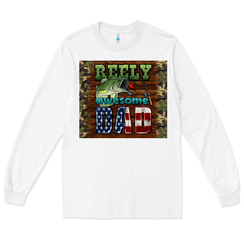 Reely Awesome Dad Long Sleeve Tee by HRA Design Shop | Teevron