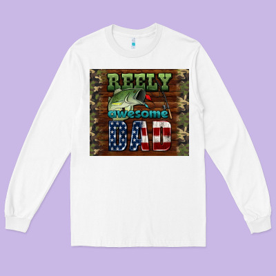 Reely Awesome Dad Long Sleeve Tee Designed By Hra Design Shop