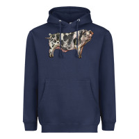 Navy Spotted Pig Heavyweight Hoodie - LillyAllenDesigns